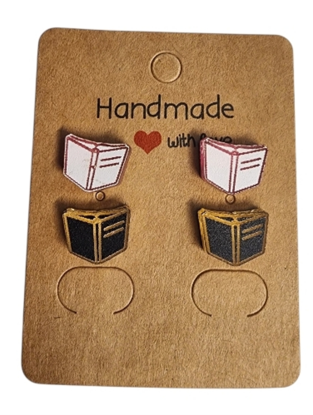 Storytime Duo Acrylic Stud Earrings - 2 Pair